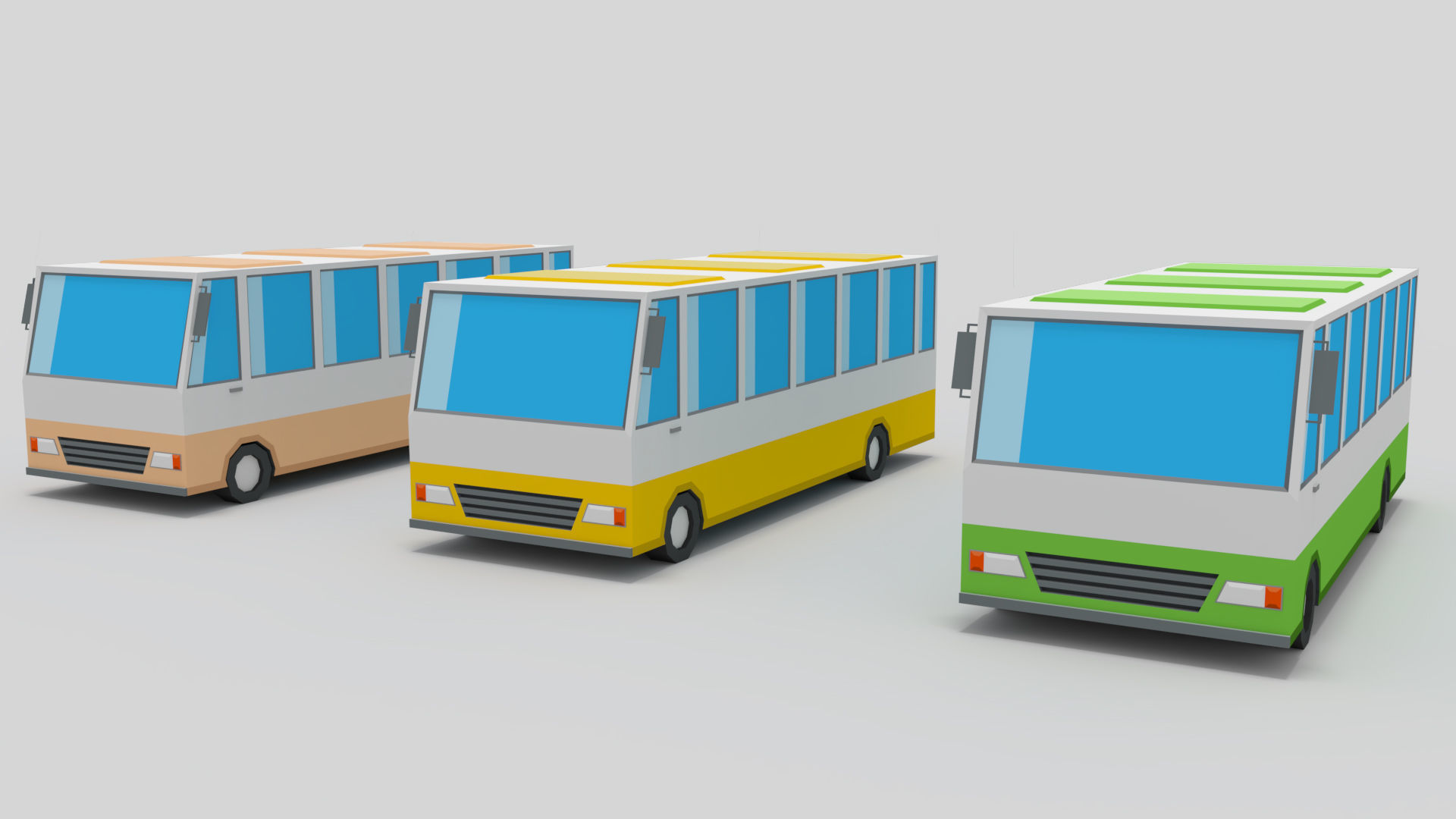 3D Low Poly 30 Vehicles Low-poly 3D model_16
