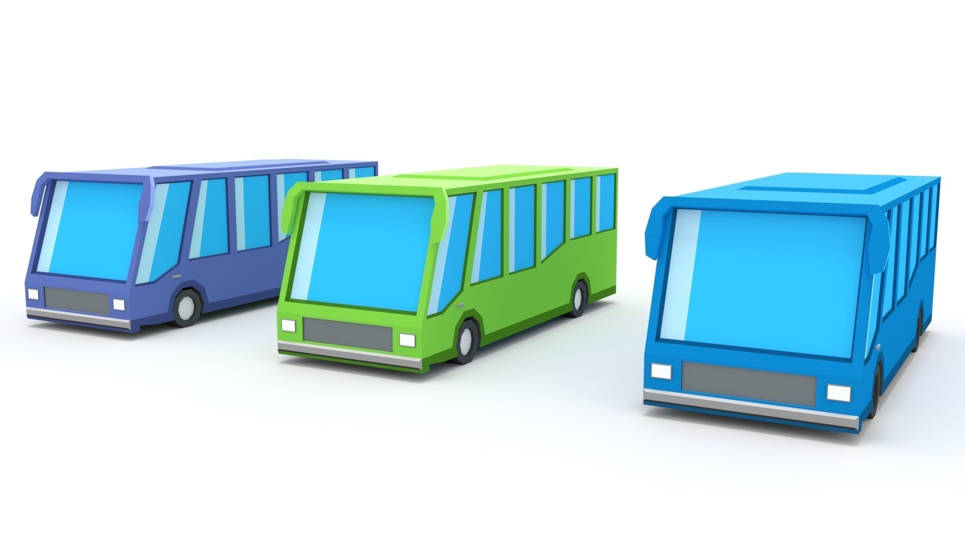 3D Low Poly 30 Vehicles Low-poly 3D model_18