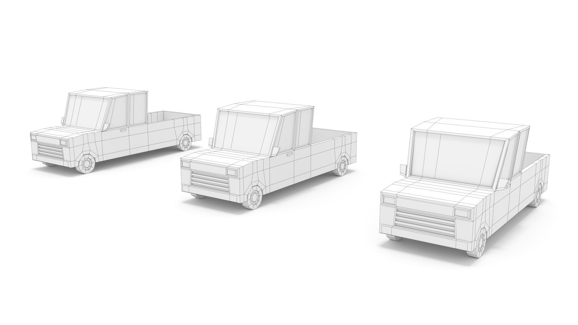 3D Low Poly 30 Vehicles Low-poly 3D model_13