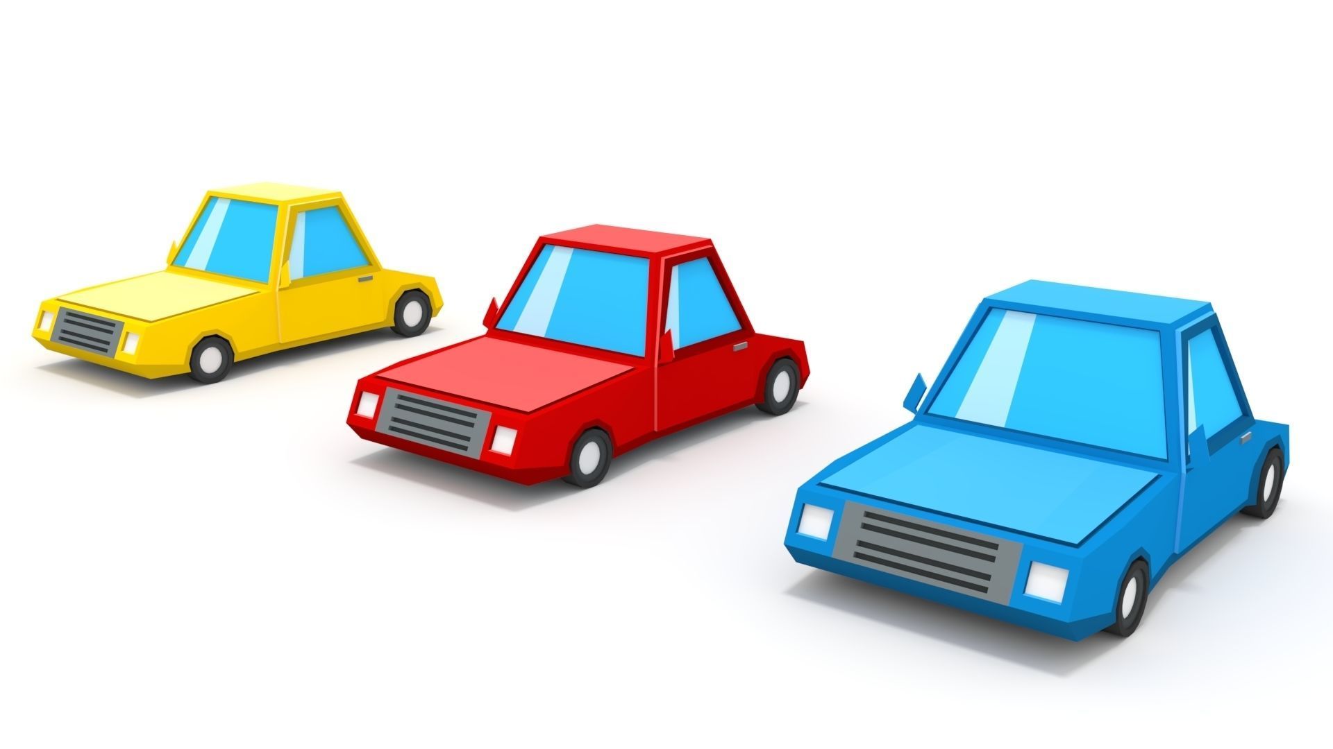 3D Low Poly 30 Vehicles Low-poly 3D model_8