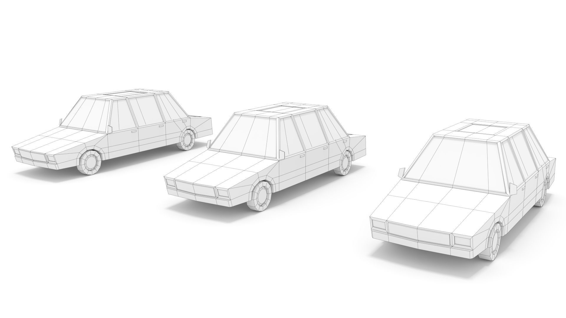 3D Low Poly 30 Vehicles Low-poly 3D model_11
