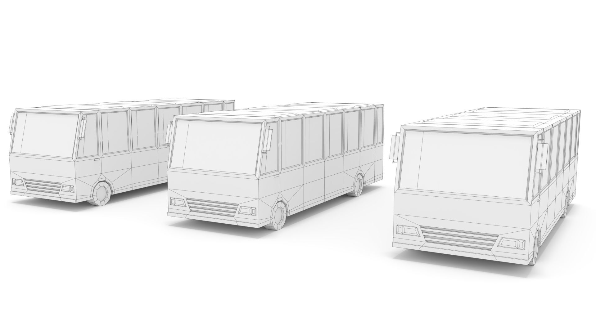 3D Low Poly 30 Vehicles Low-poly 3D model_17