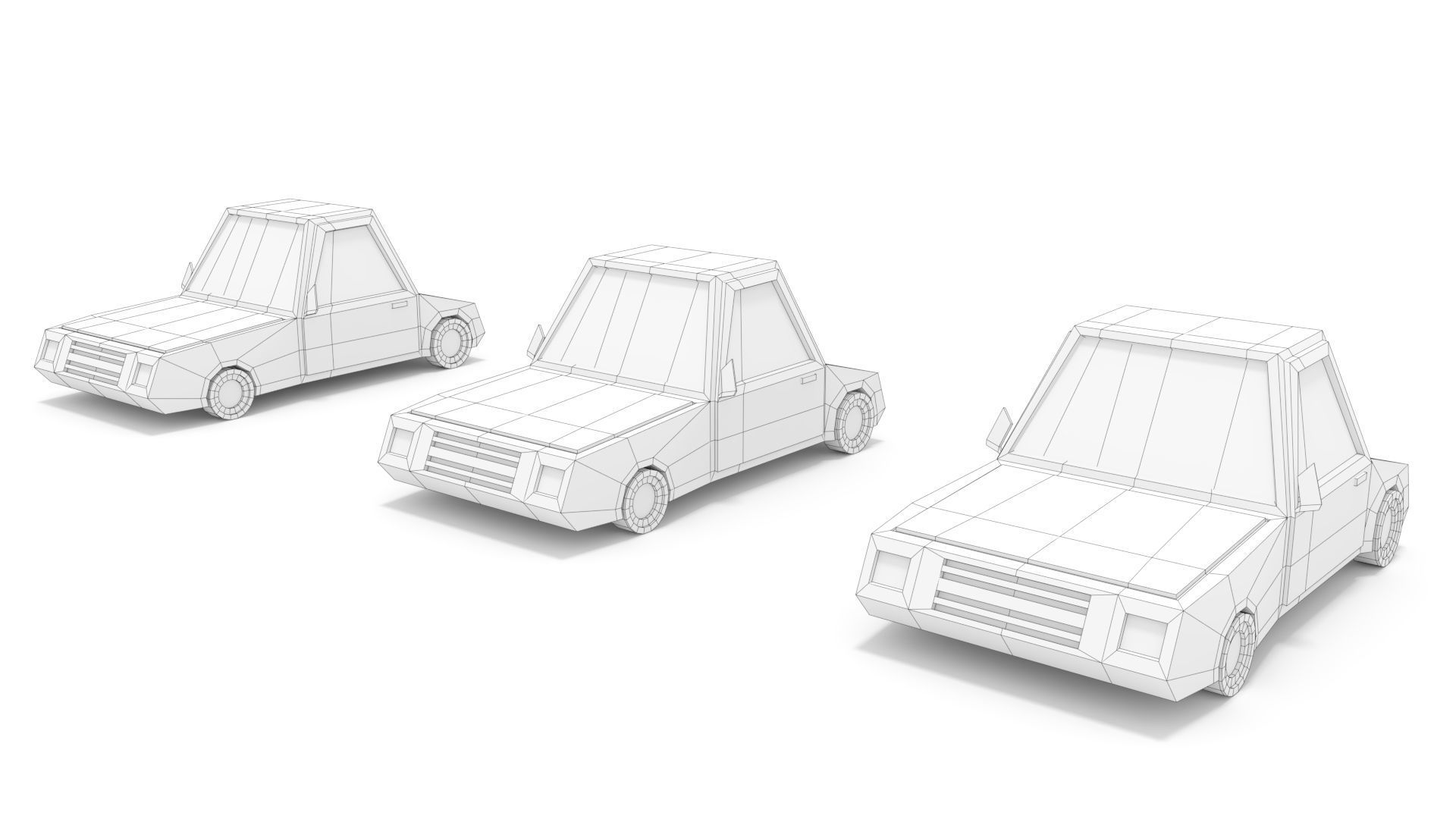 3D Low Poly 30 Vehicles Low-poly 3D model_9