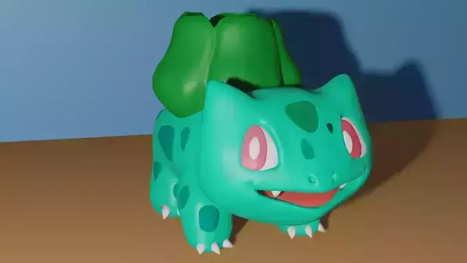 3D Printed Pokemon Bulbasaur Flower Planter 3D print model