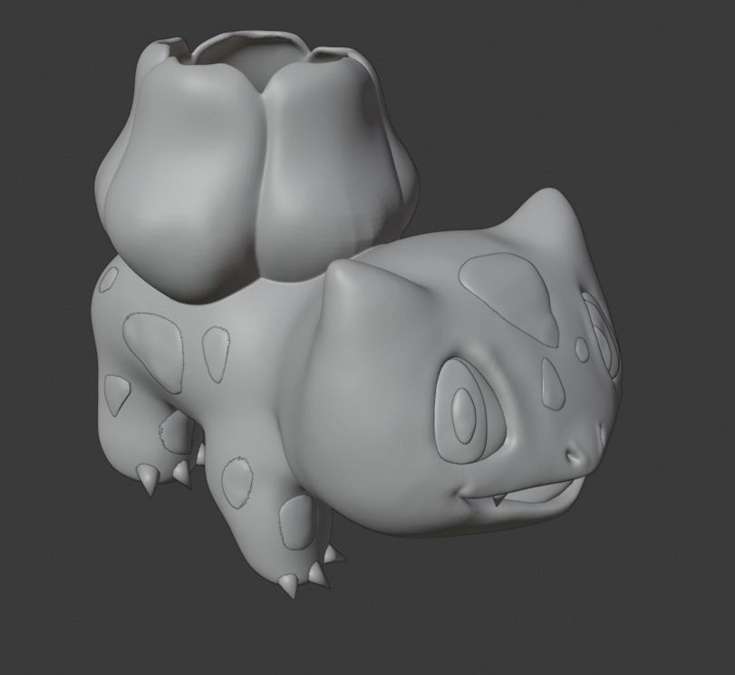 3D Printed Pokemon Bulbasaur Flower Planter 3D print model_2