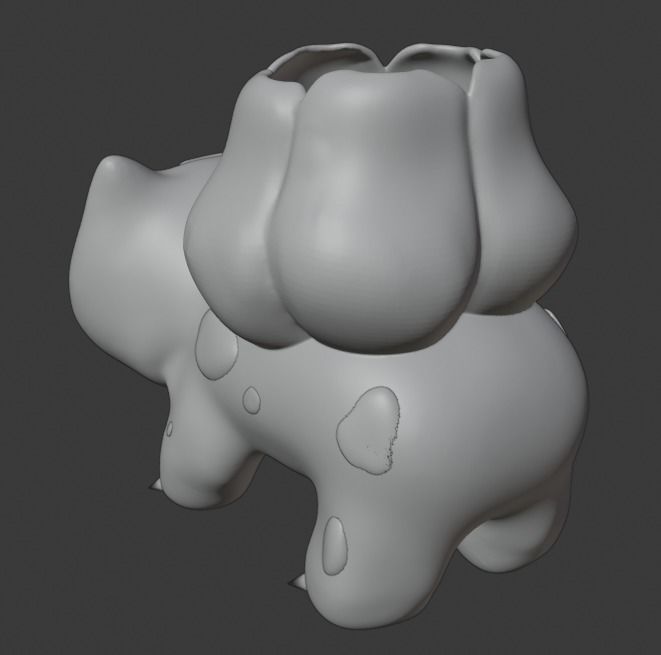 3D Printed Pokemon Bulbasaur Flower Planter 3D print model_4