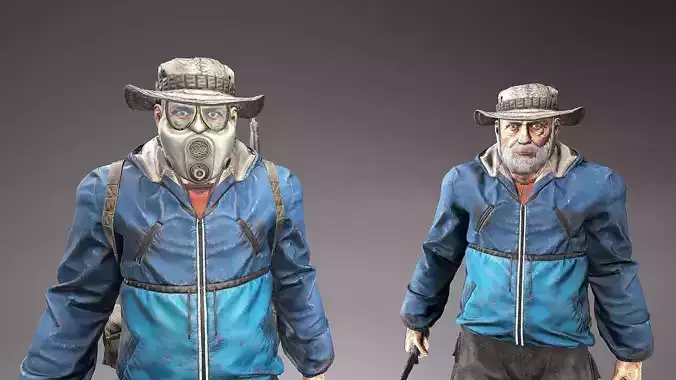 Character Henry Low-poly 3D model