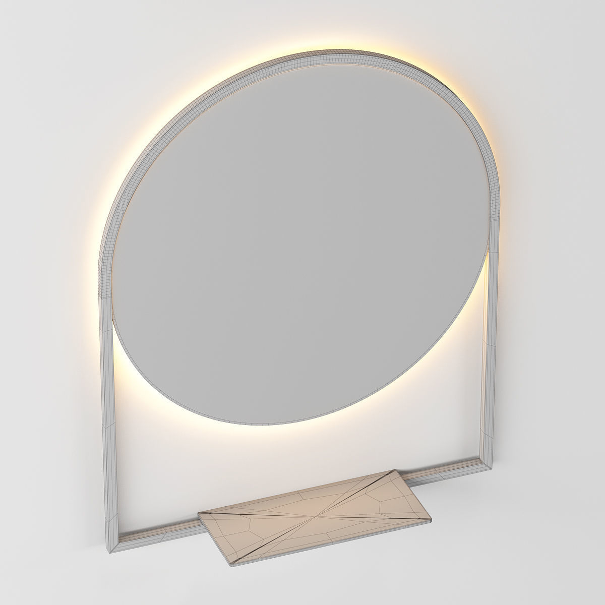 Three Modern Mirrors 3D model_7