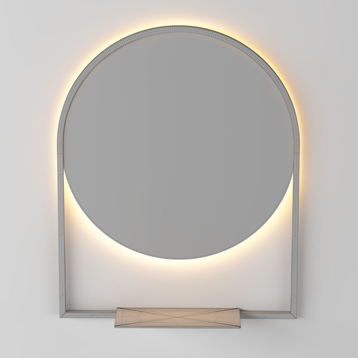 Three Modern Mirrors 3D model_9