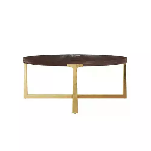 T-BRACE ROUND COFFEE TABLE