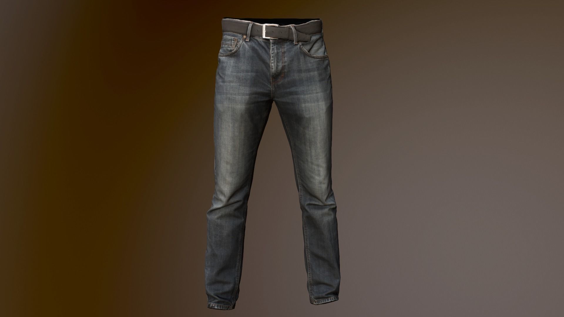 Jeans Low-poly 3D model_22