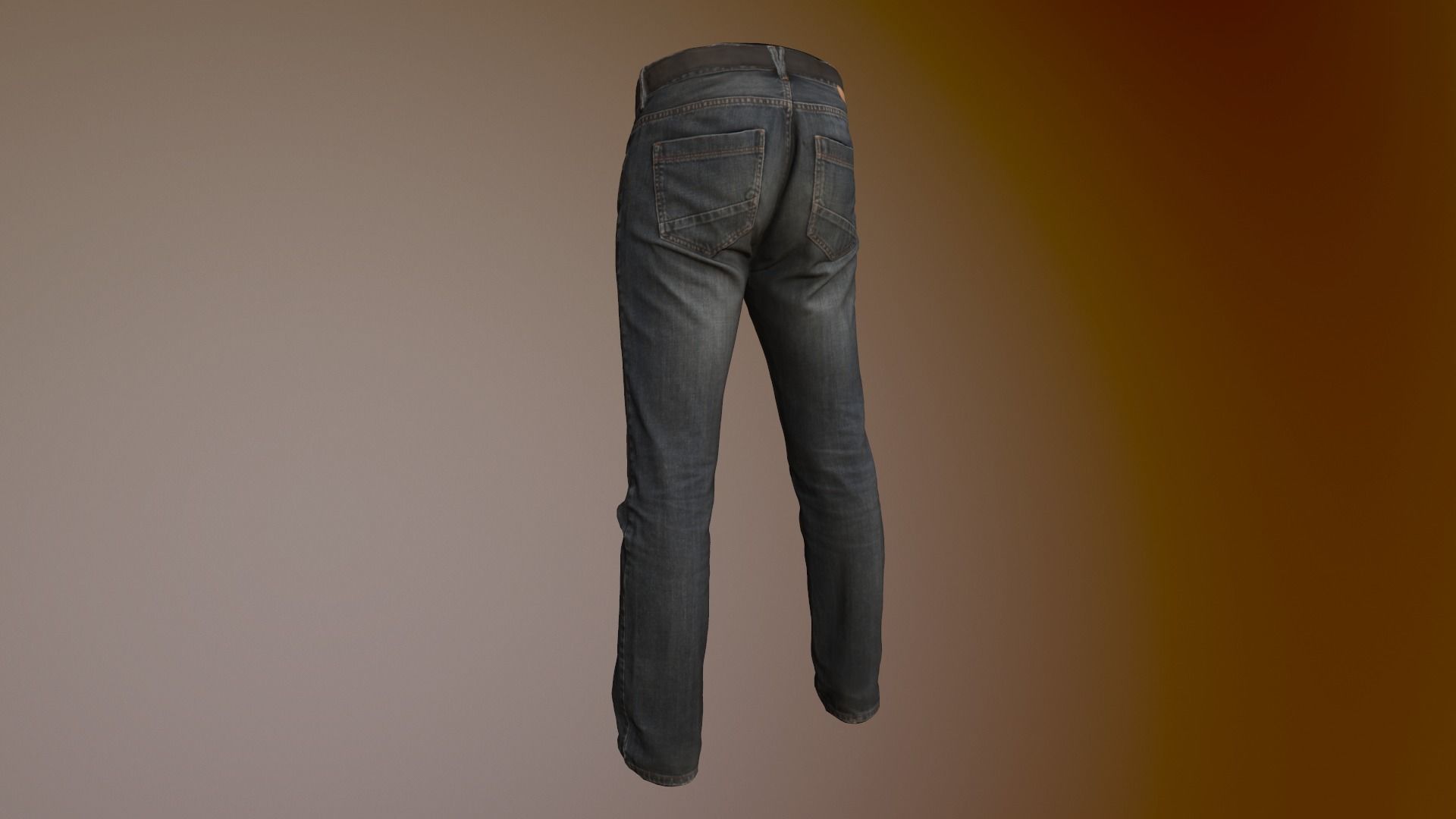 Jeans Low-poly 3D model_15