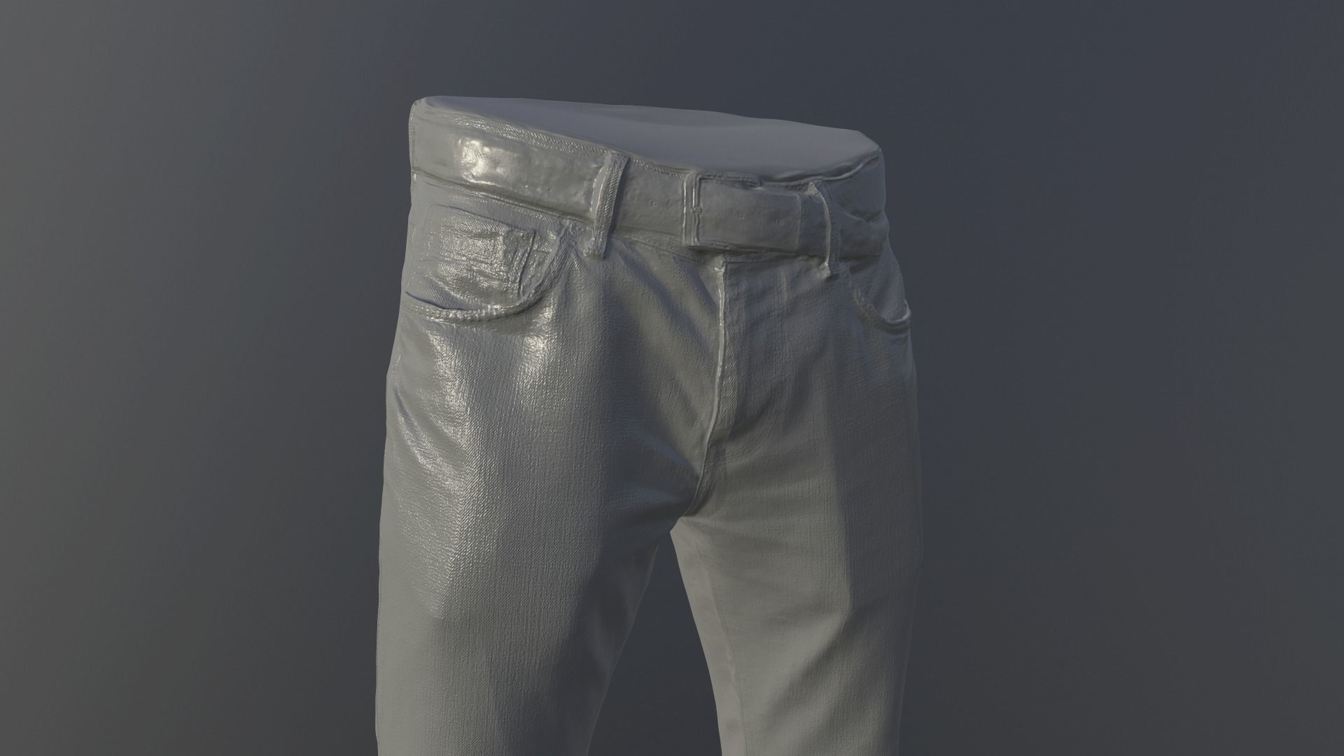 Jeans Low-poly 3D model_23