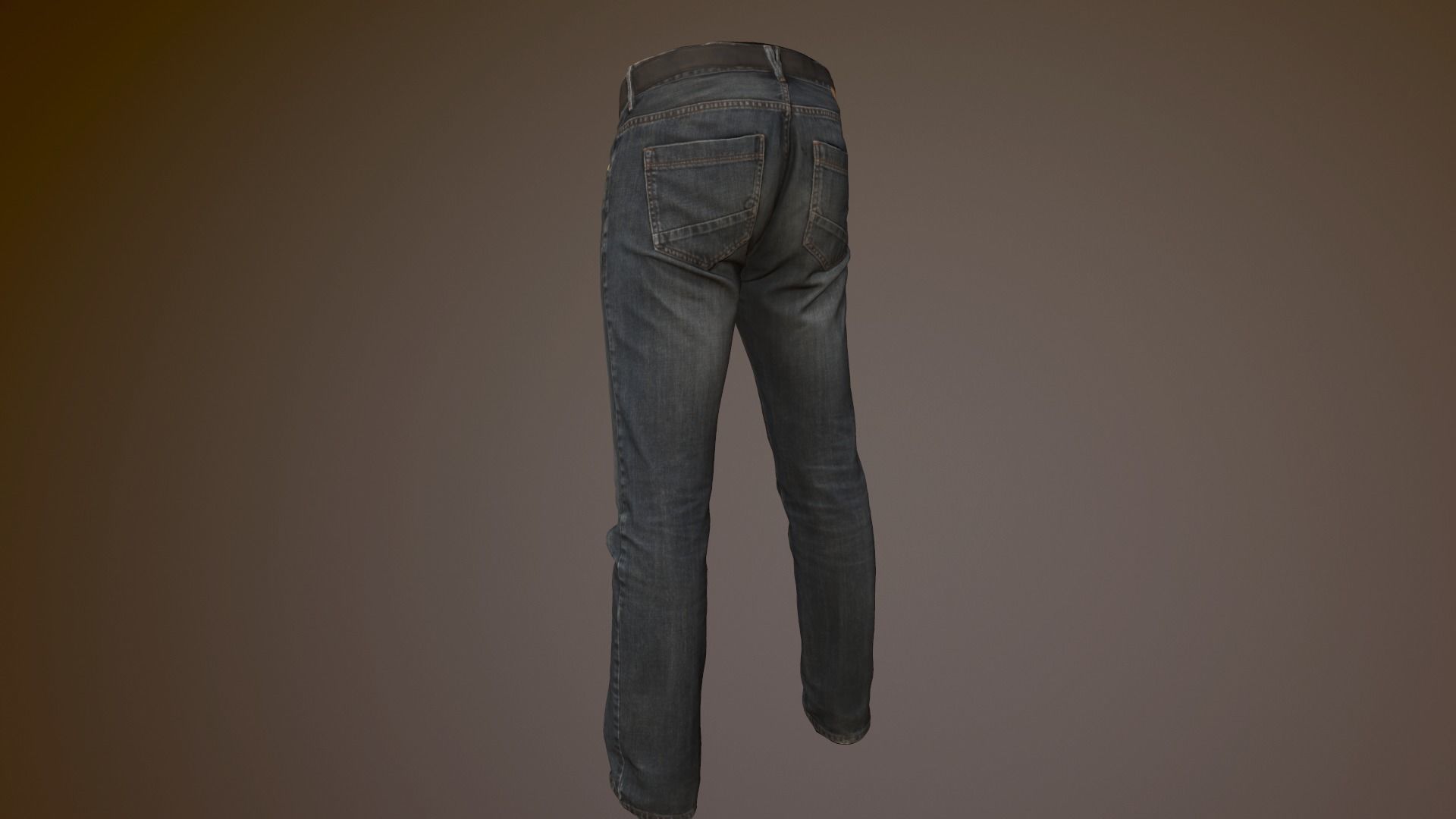 Jeans Low-poly 3D model_11