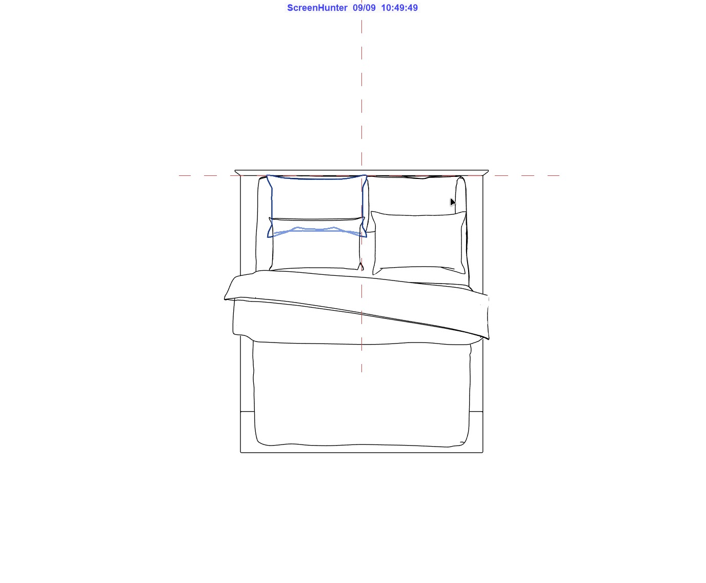 Bed Family for Revit Three sizes Full Queen and King wood 3D model_13