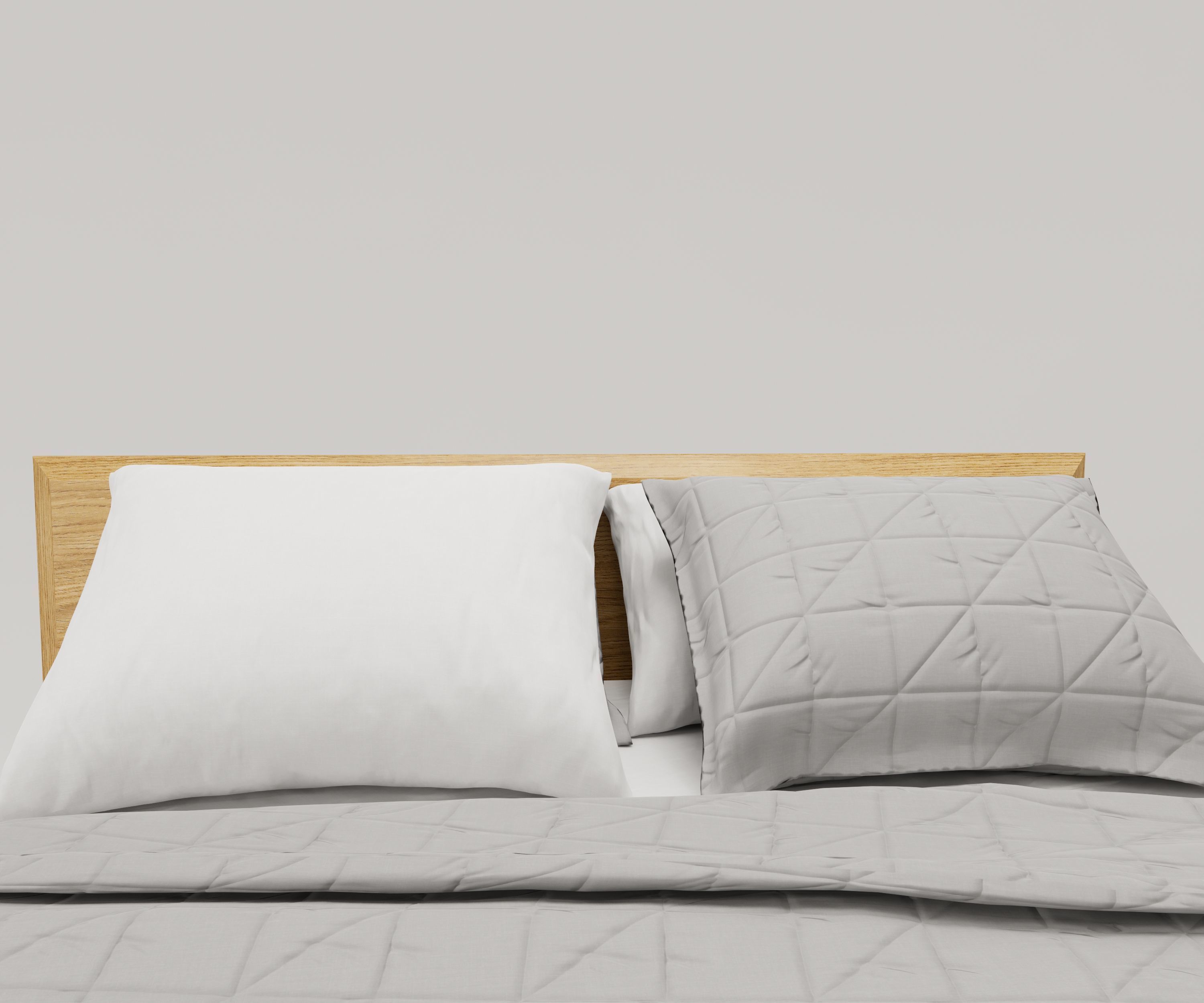 Bed Family for Revit Three sizes Full Queen and King wood 3D model_6
