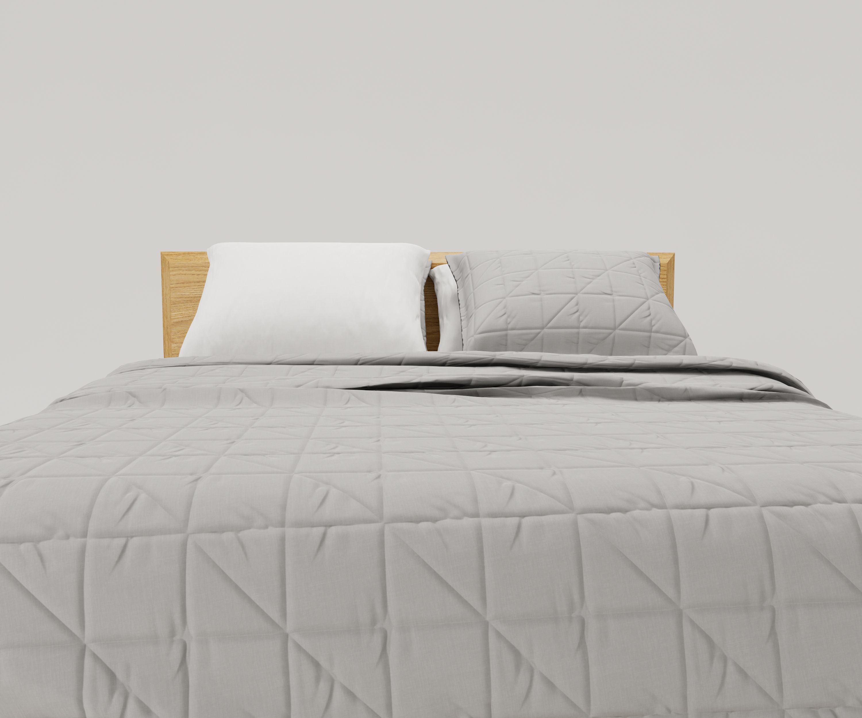 Bed Family for Revit Three sizes Full Queen and King wood 3D model_11