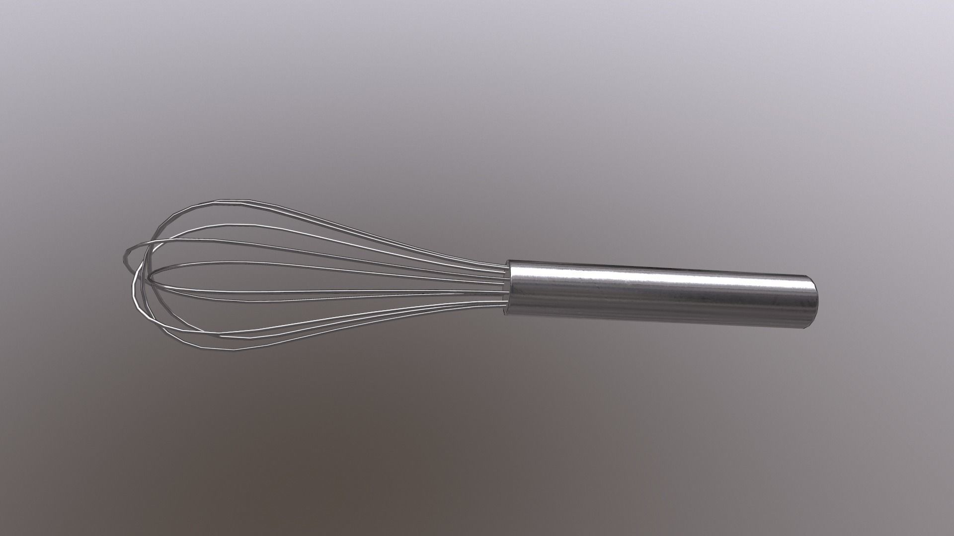 Whisk Low-poly 3D model_1