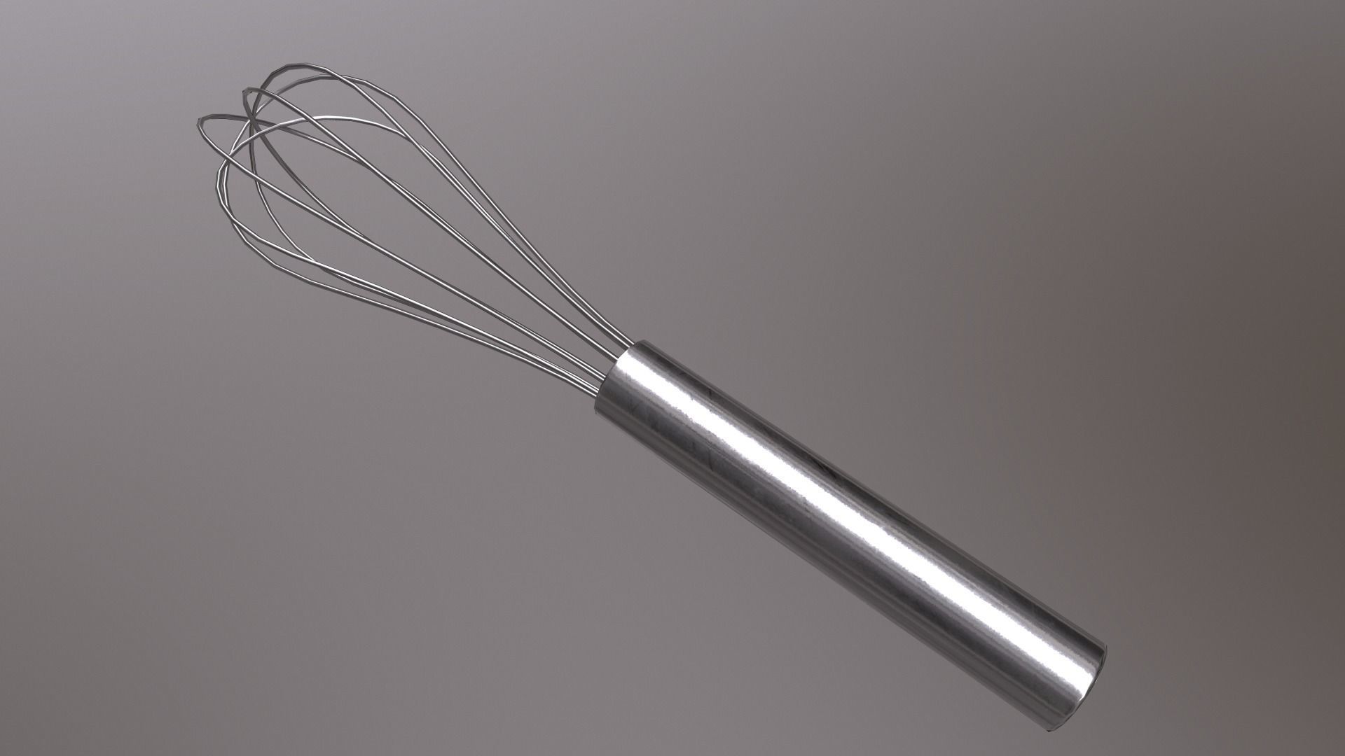 Whisk Low-poly 3D model_5