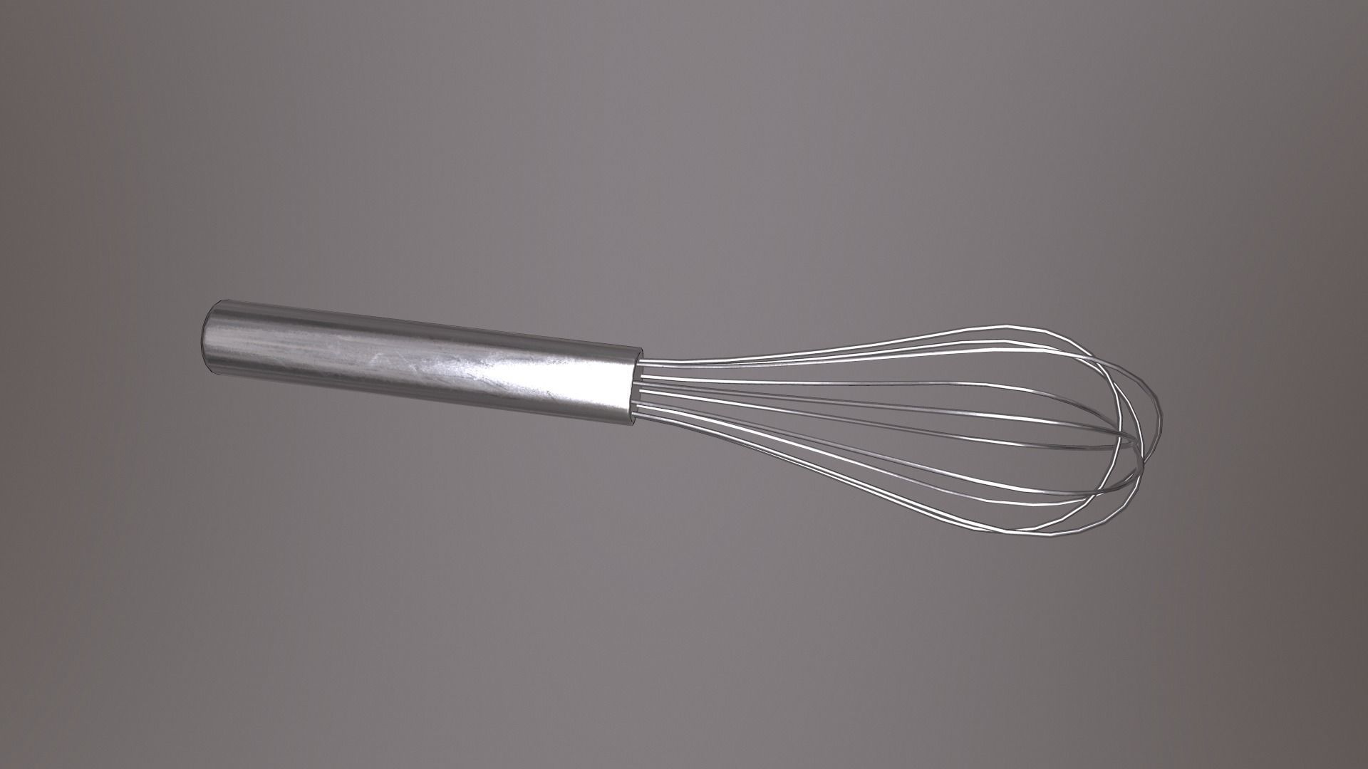 Whisk Low-poly 3D model_7