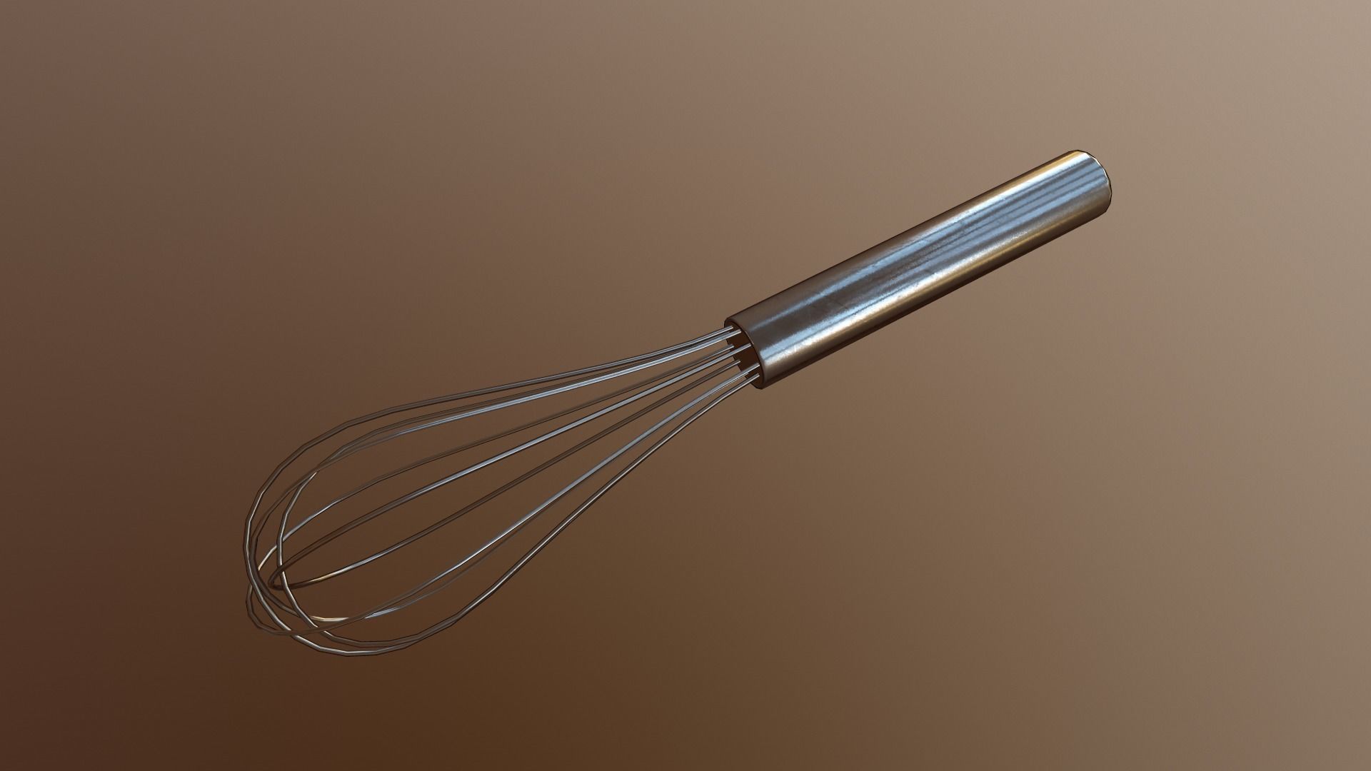 Whisk Low-poly 3D model_9