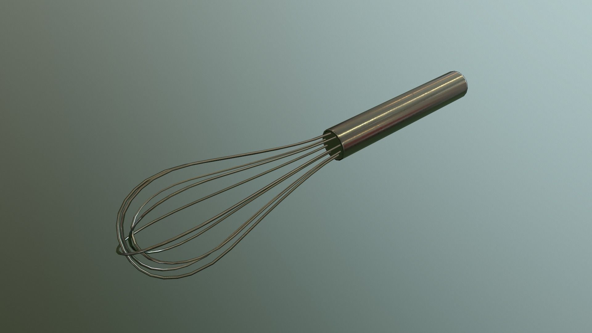 Whisk Low-poly 3D model_12