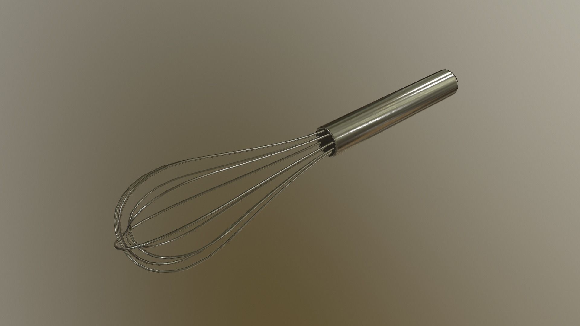 Whisk Low-poly 3D model_11