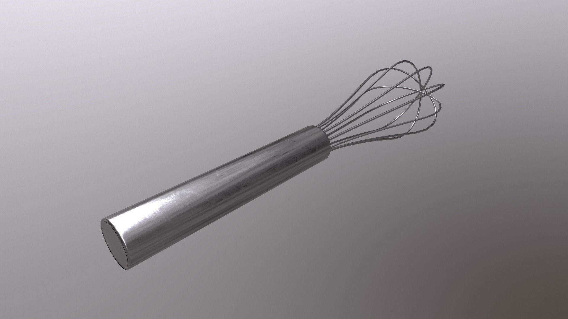 Whisk Low-poly 3D model_8
