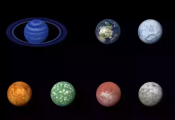 Alien Planet Moon Sci-Fi Fantasy