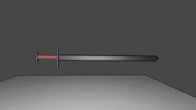 Low Poly Long Sword and Sheath