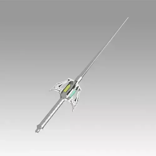 RWBY Weiss Schnee Rapier Myrtenaster Cosplay Weapon Prop 3D model
