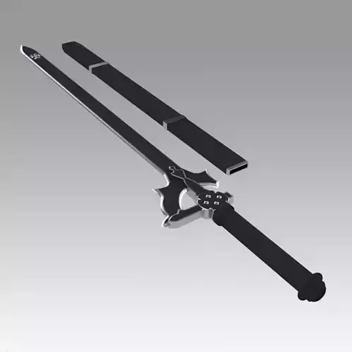 SAO Kirito Elucidator Replica Sword