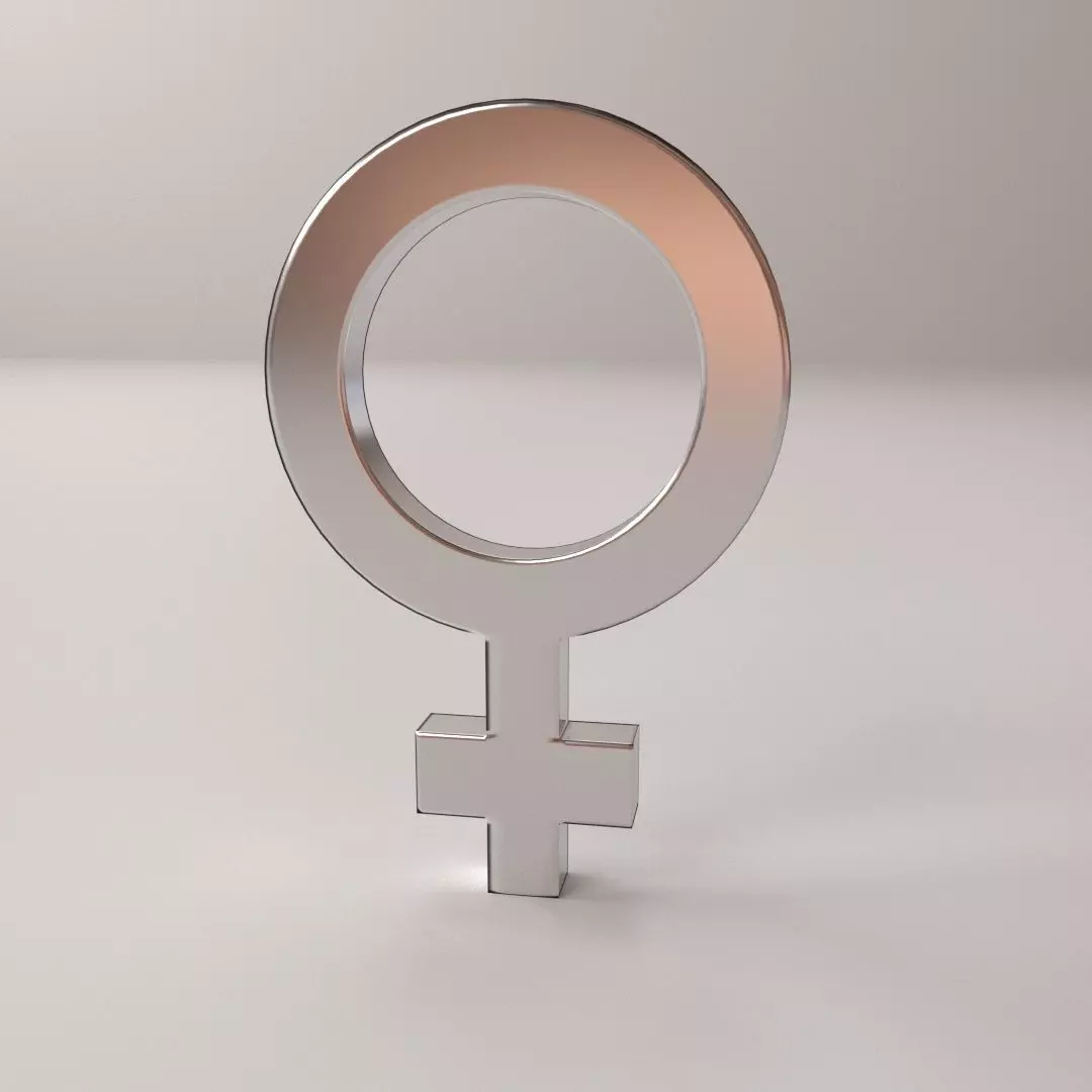 Female Symbol 3D model_0