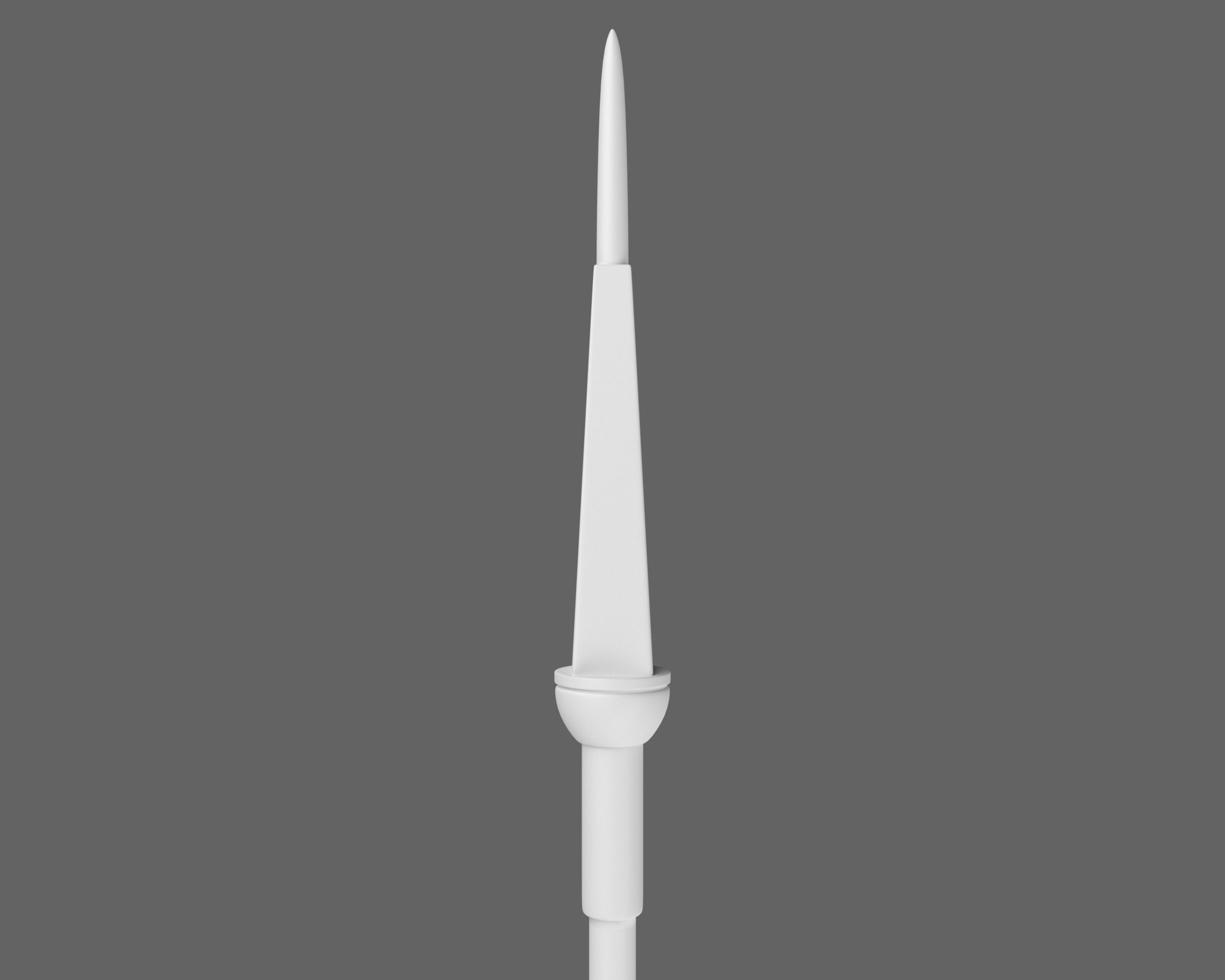 Ancient Roman Trident Low-poly 3D model_15