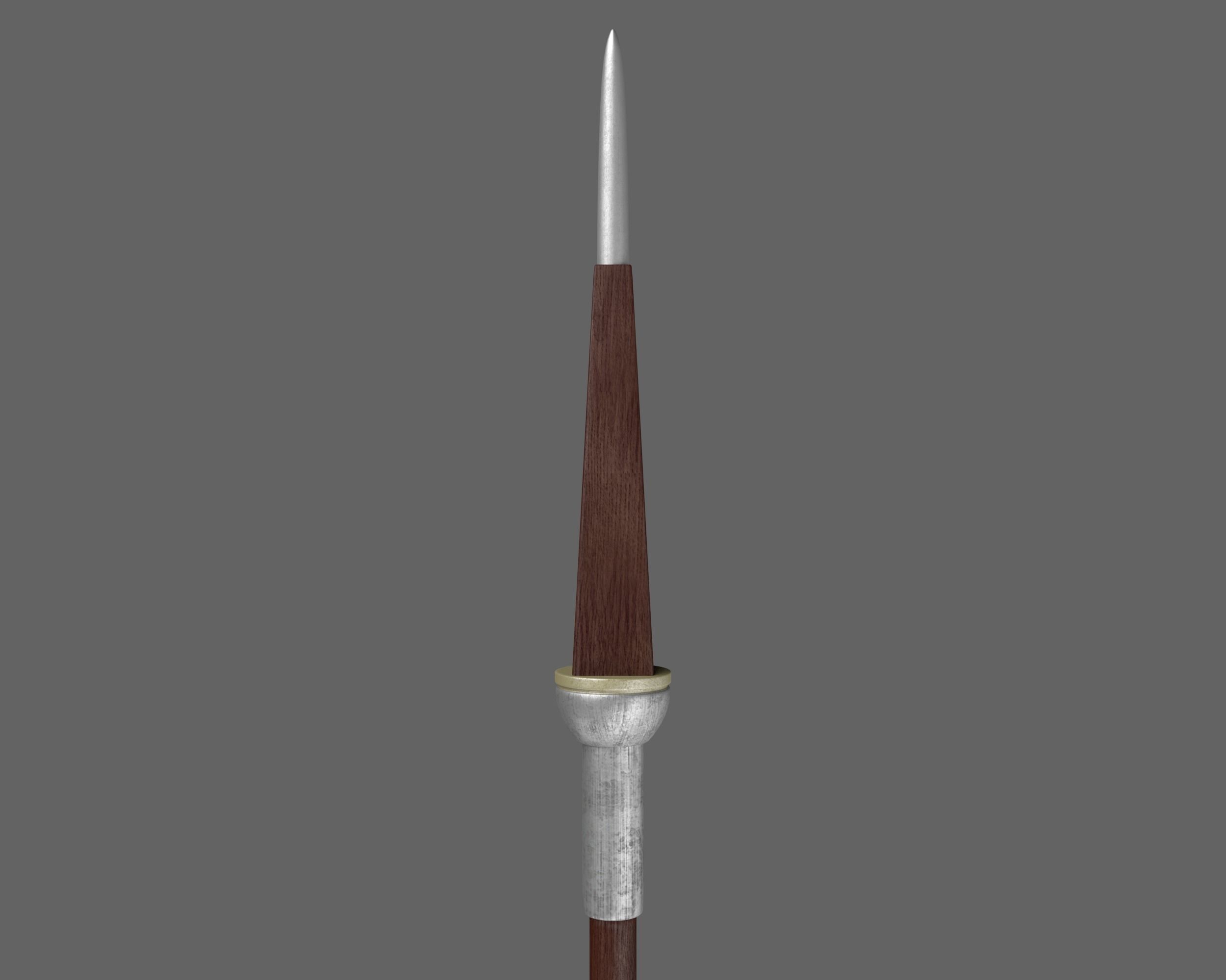 Ancient Roman Trident Low-poly 3D model_14
