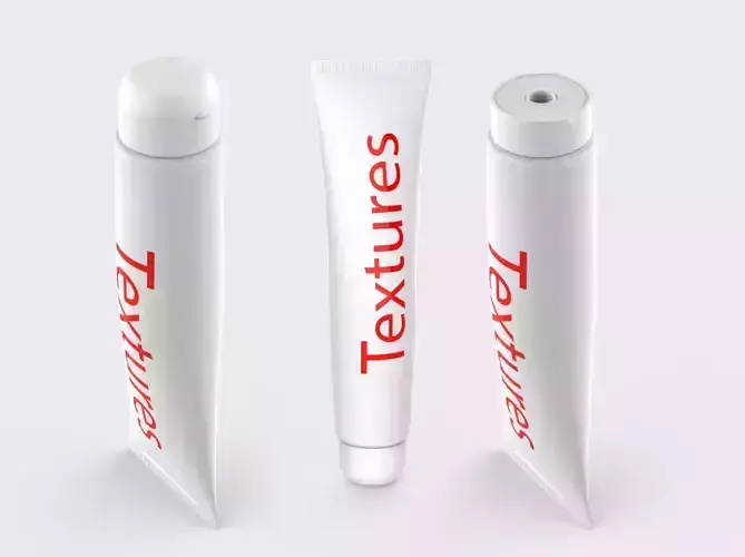 Toothpaste tube of cream 3D model