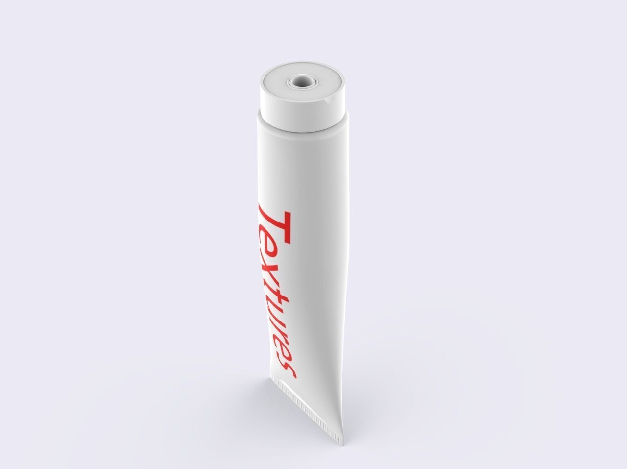 Toothpaste tube of cream 3D model_4