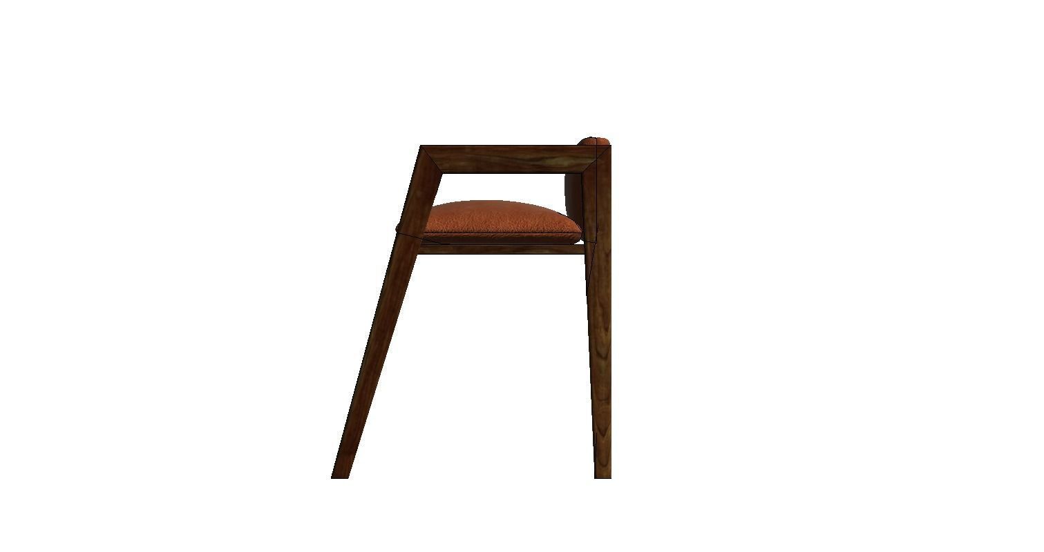 Table and chair Family for Revit three sizes wood 3d model 3D model_18