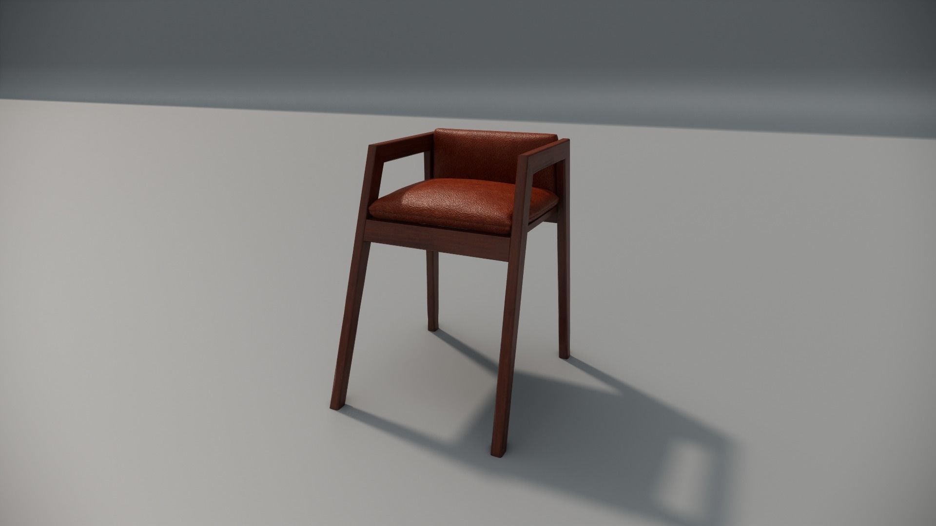 Table and chair Family for Revit three sizes wood 3d model 3D model_8