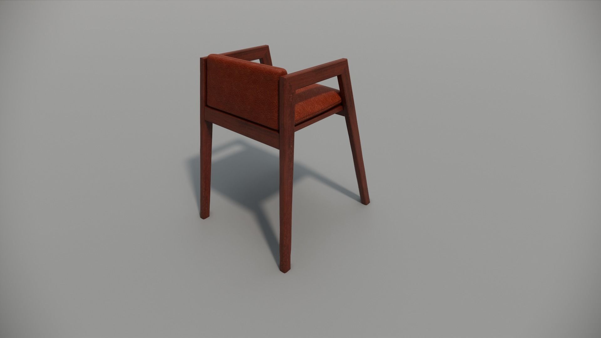 Table and chair Family for Revit three sizes wood 3d model 3D model_10