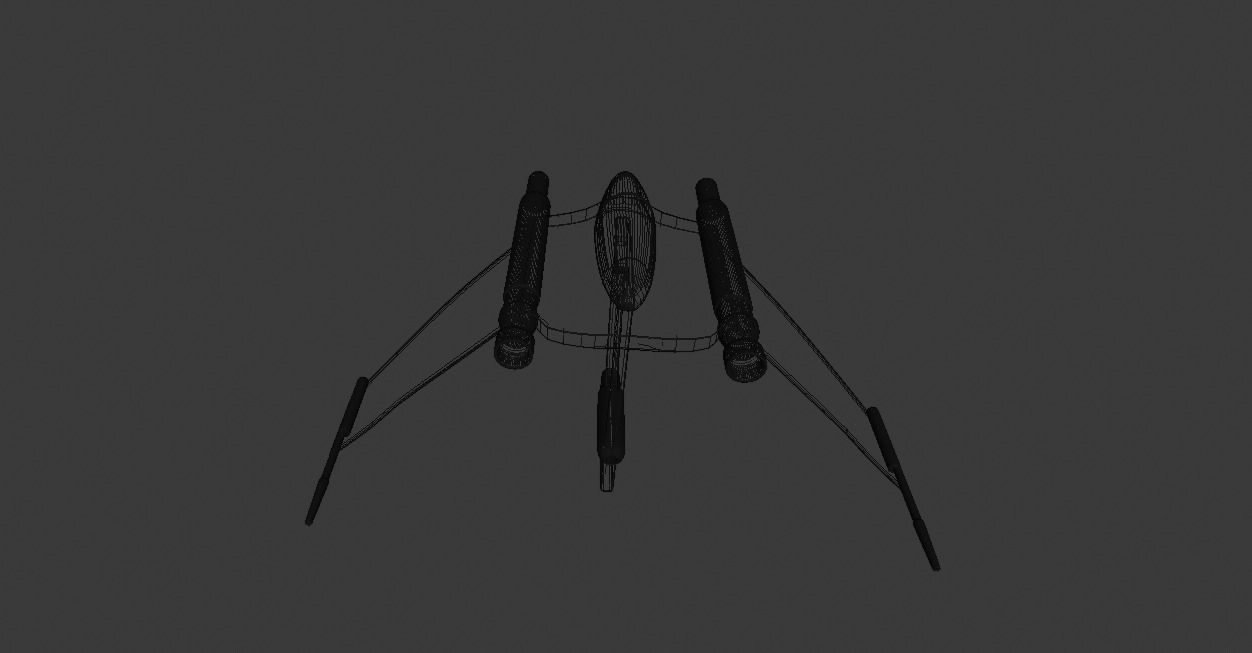 Star Wars - V-19 Star Fighter 3D model_5