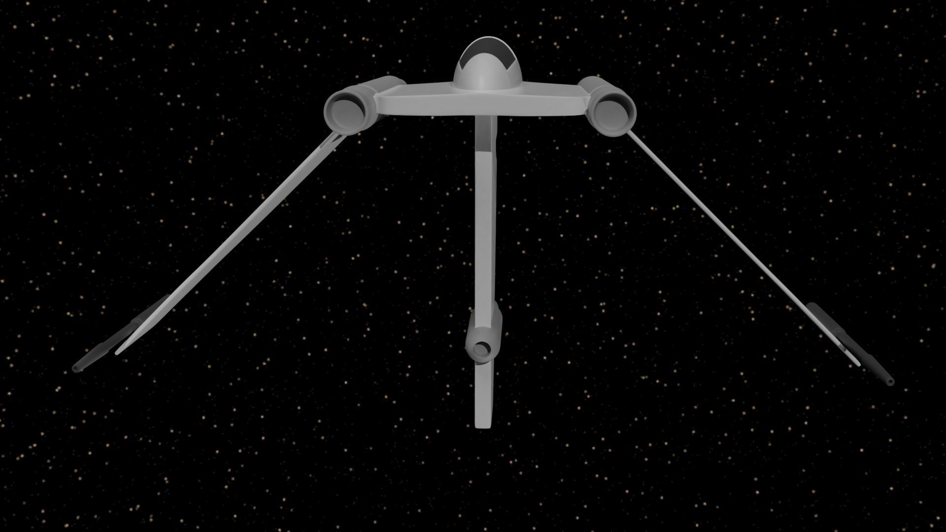 Star Wars - V-19 Star Fighter 3D model_1