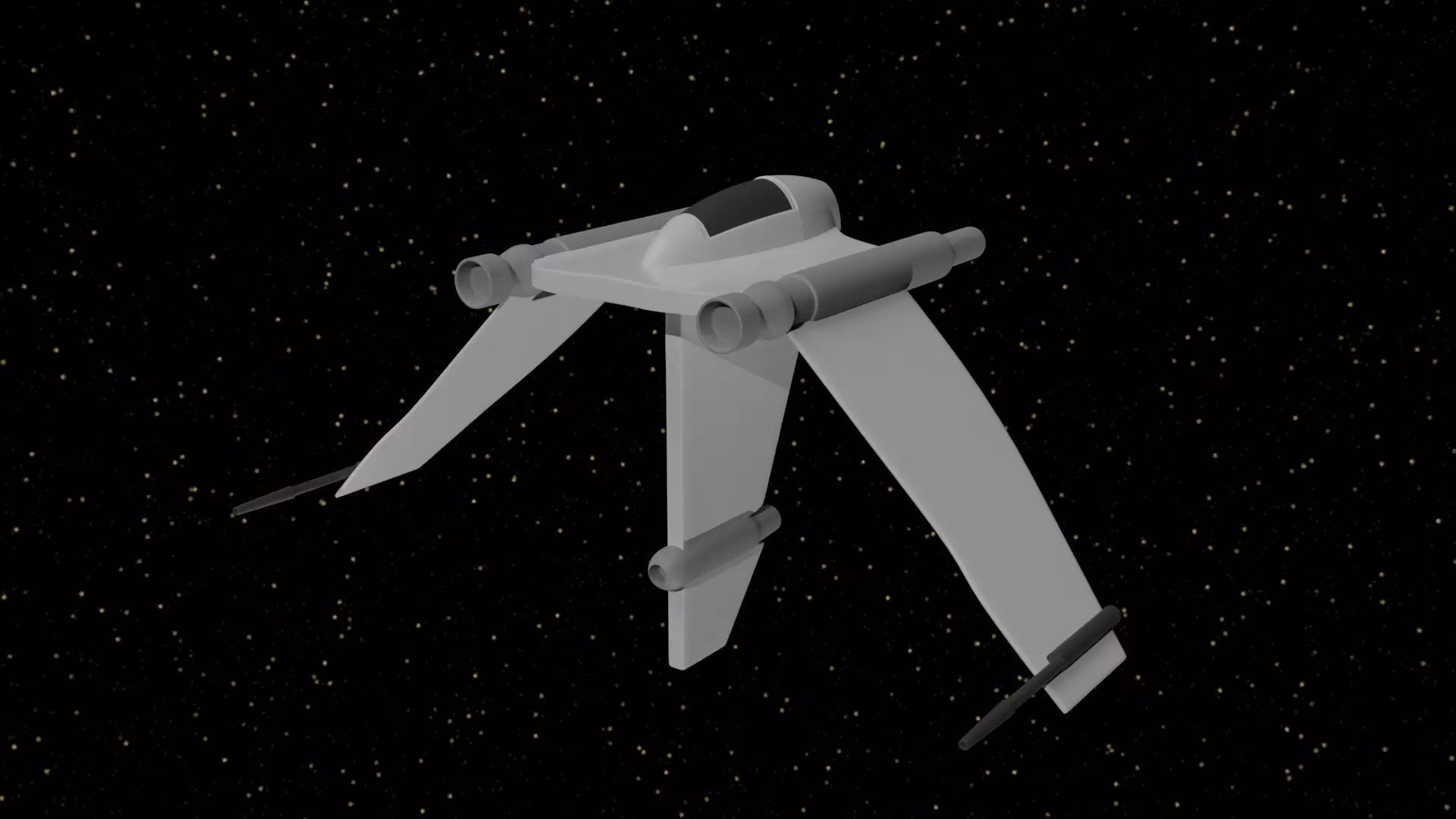 Star Wars - V-19 Star Fighter 3D model_0