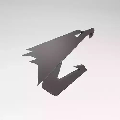 Aorus Logo v1 001 Free low-poly 3D model