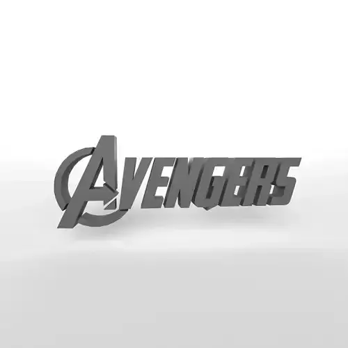 Avengers Logo v1 001 Free low-poly 3D model
