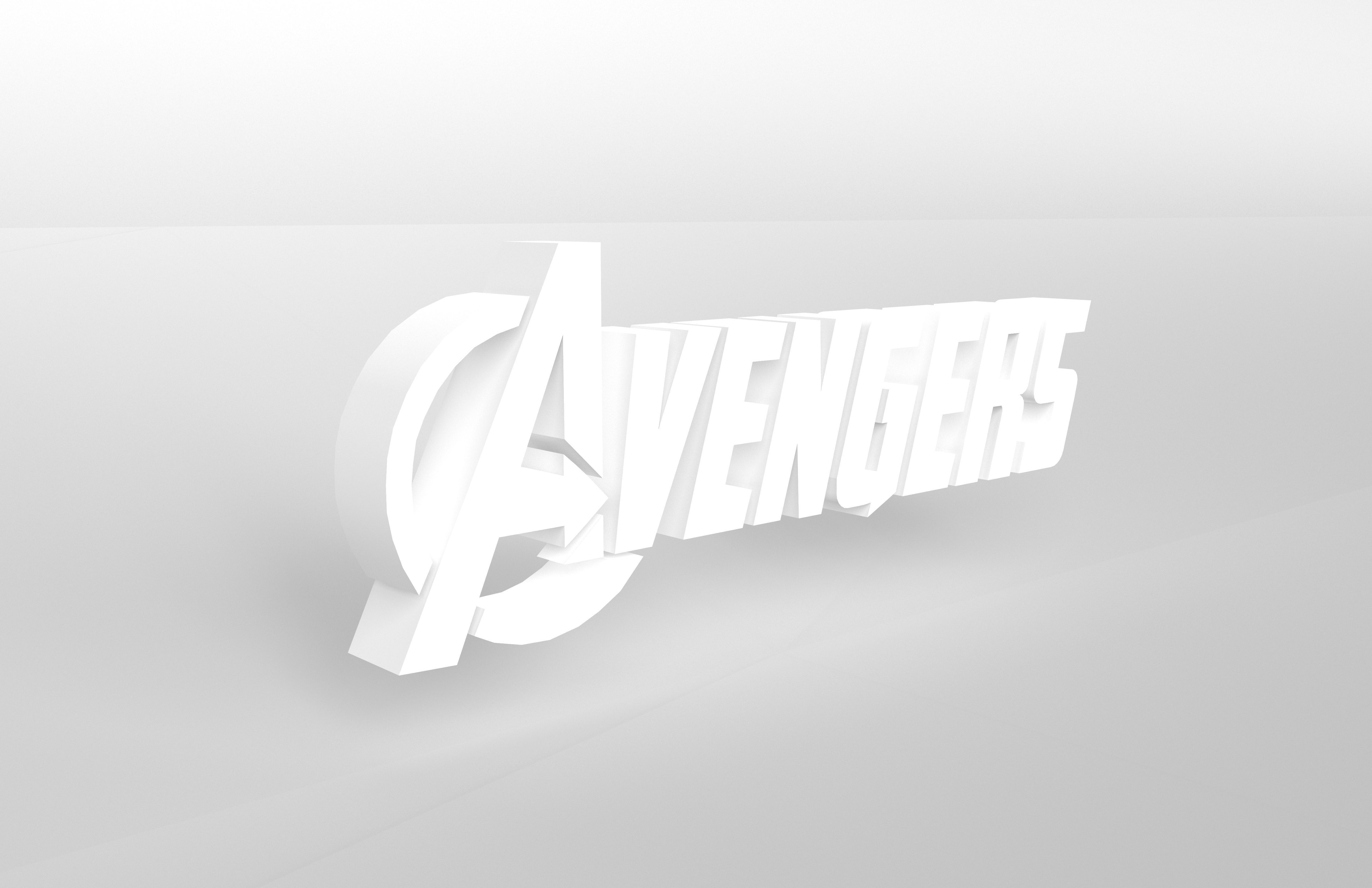 Avengers Logo v1 002 Free low-poly 3D model_4