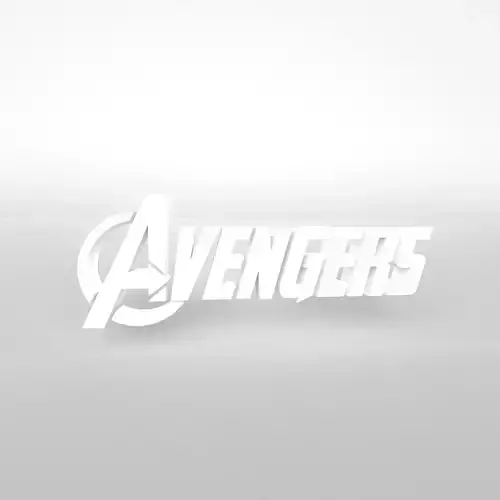 Avengers Logo v1 002 Free low-poly 3D model