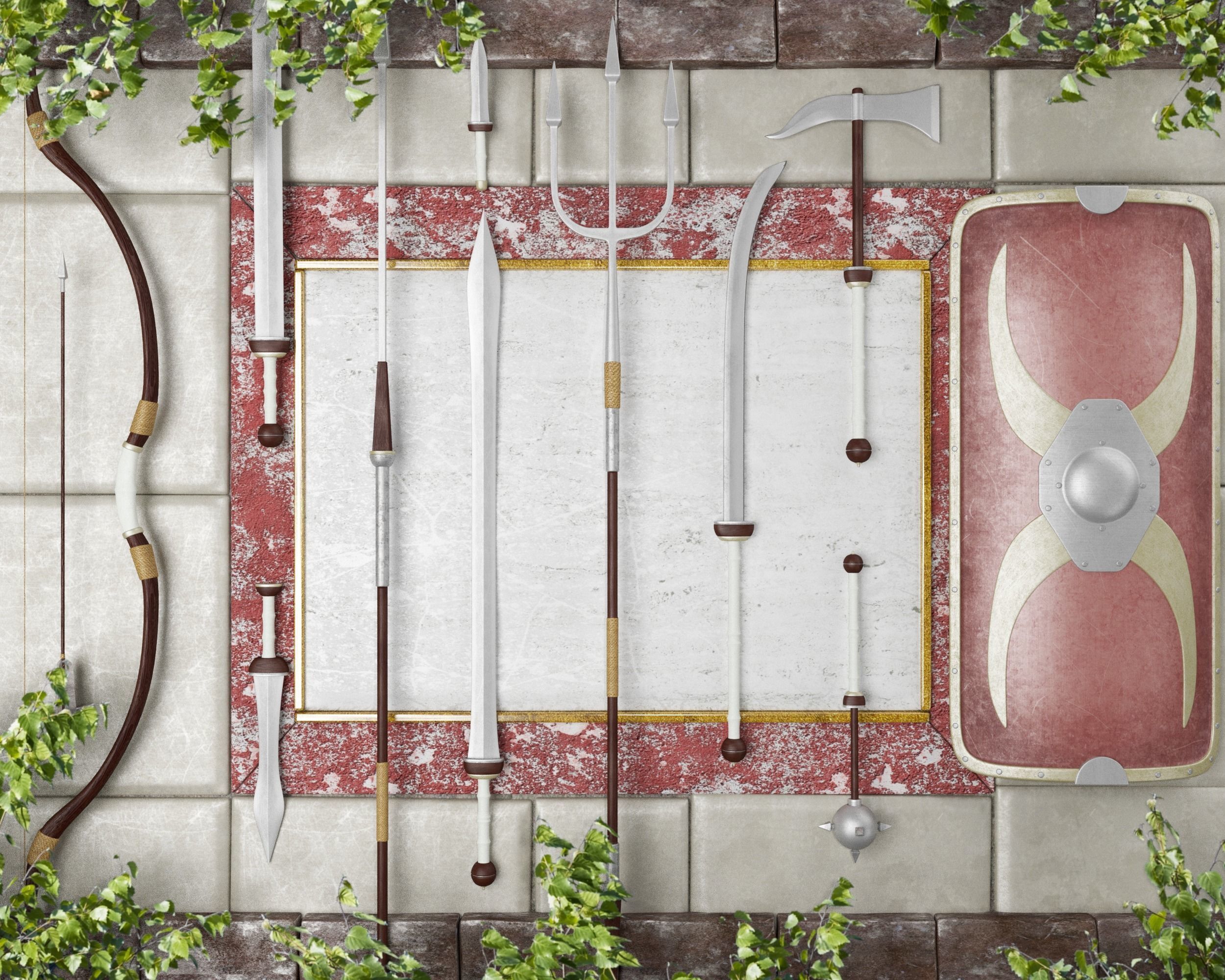 Ancient Collection Roman Weapons Set _57