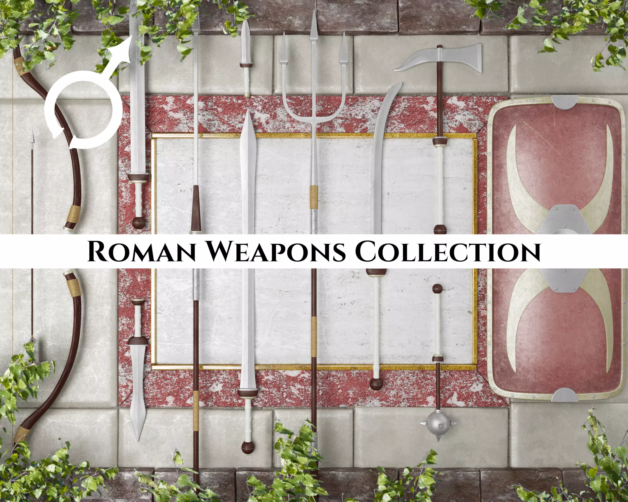 Ancient Collection Roman Weapons Set _0