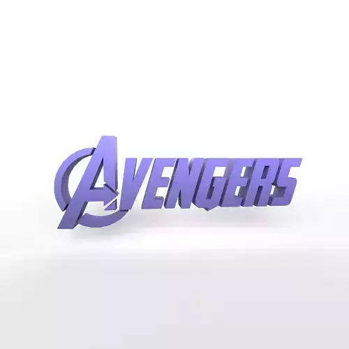 Avengers Logo v1 003 Free low-poly 3D model